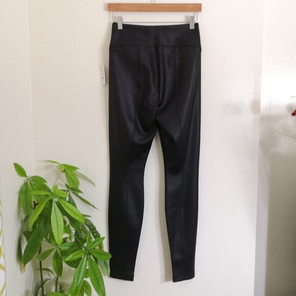 WHBM Black Python Foil Print Runway Leggings Size 2R - Picture 6 of 7